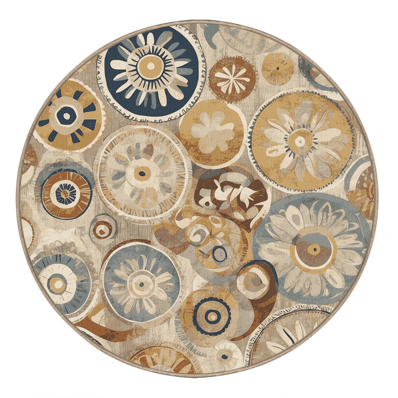 Bold Ripple Rug, Round 3'