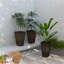 Ensemble de 3 jardinières d'extérieur avec trous de drainage, pots à fleurs pour l'extérieur et l'intérieur-129514975