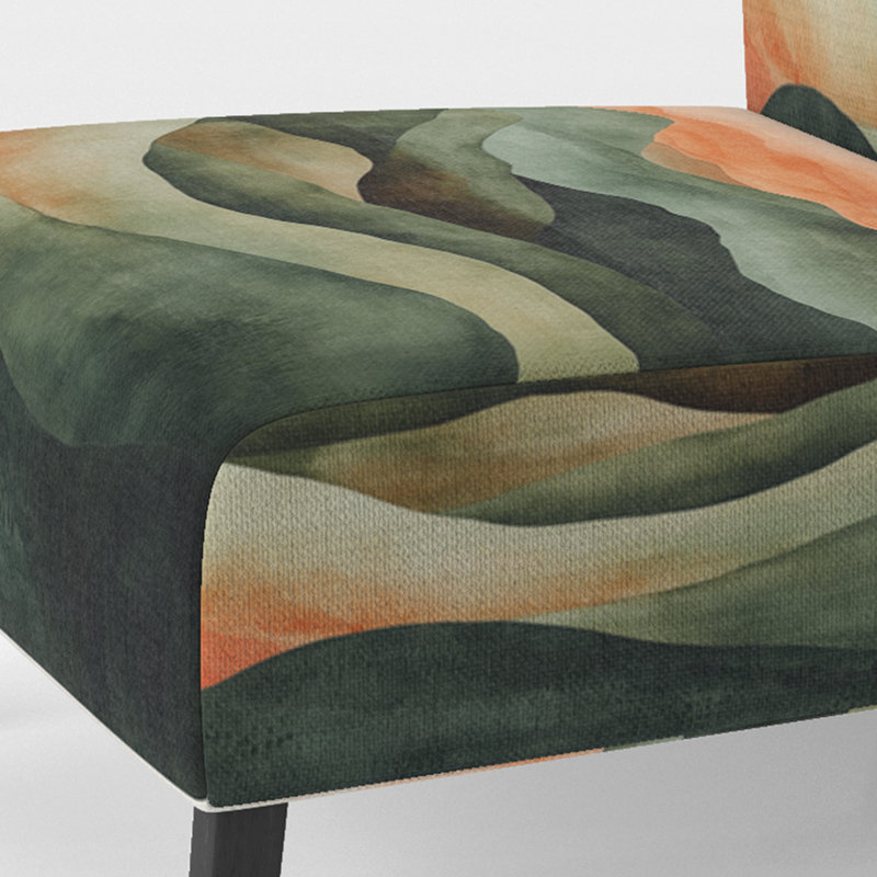 Fauteuil de chambre rembourré Desert - sauge brûlée Horizon III, Slipper Armless
