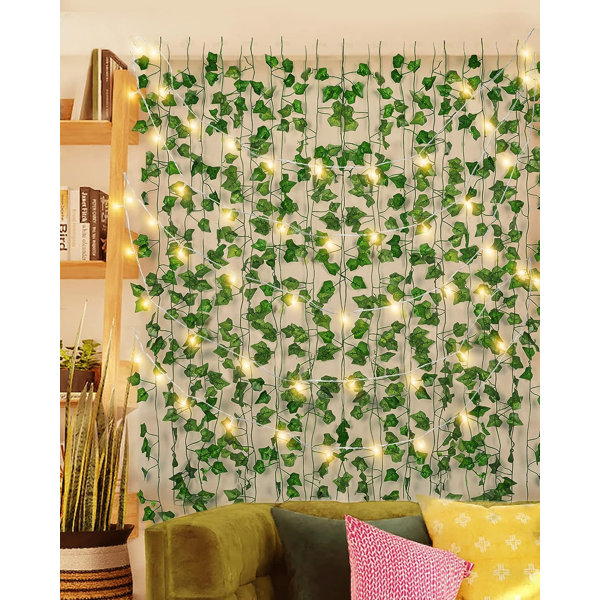 4 Bunch Fake Vines Fake Ivy Leaves Artificial Ivy, Ivy Garland Greenery  Vines for Bedroom Decor, Room Wall Decor