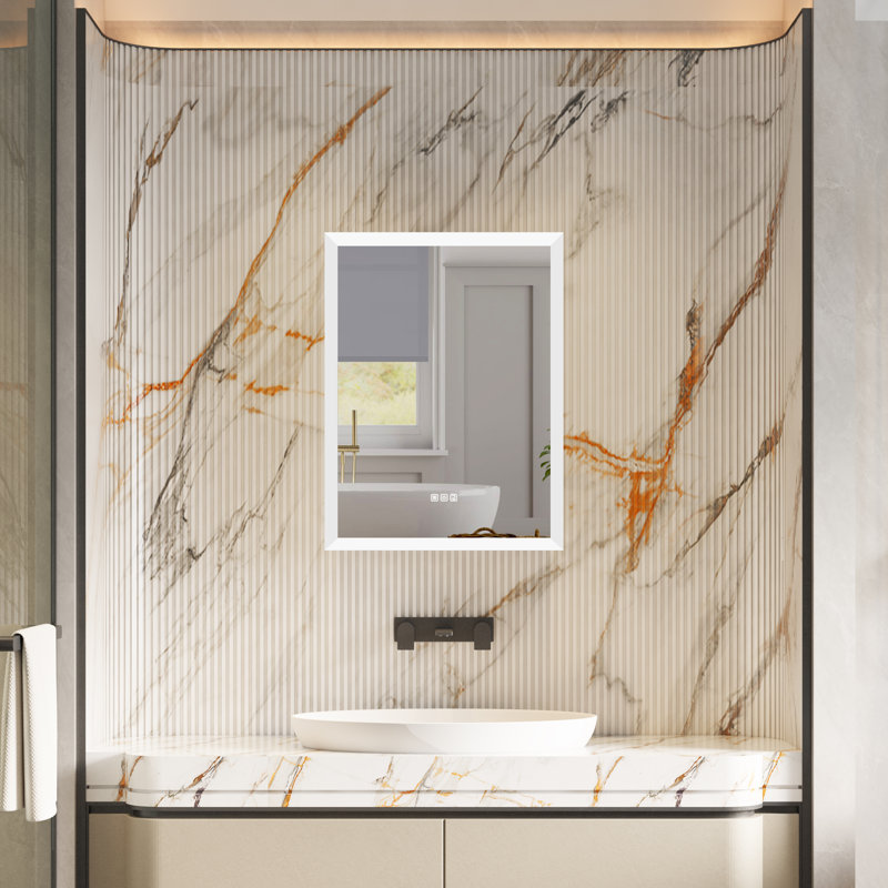 Armoire murale à miroir 32 po H 32 po x H 32 po à fixation murale, Gauche