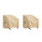 Outdoor Club Chair Shield Covers, Water-resistant and Easy to Clean, Set of 2-1929734538