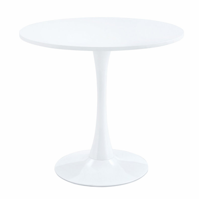 Round Dining Table with Metal Base