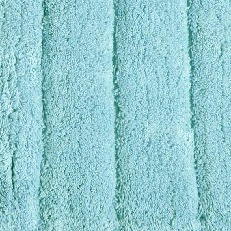 Linear Ribbed Two Piece Bath Mat Set, Duckegg