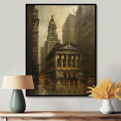 Yellow Winter Banks Heritage In New York - Banks Wall Decor