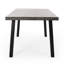 Table de salle à manger d'extérieur moderne en aluminium industriel (seulement les tables, pas de chaises)
