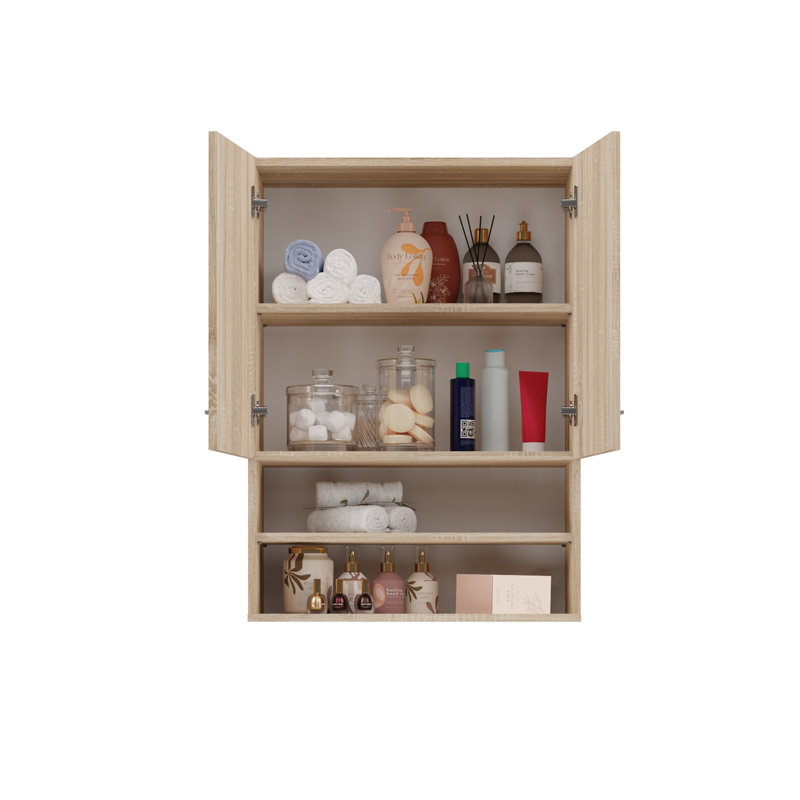 Hilkowski Bathroom Cabinet, Sonoma Oak