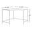 Loki Solid Wood Iron Writing Desk-88730558