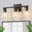 18 po Éclairage pour salle de bain 3 lumières avec abat-jour en verre transparent pour salle de bain-350825195-363398635