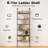72''H X 23.5''W 6 Tier Ladder Bookcase-1837547730