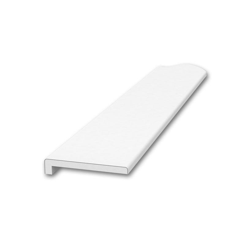 Garniture standard FlexStone 3 po x 95 po avec rebord blanc 3/8 po, Blanc