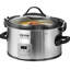 Mijoteuse électrique 8 QT 320 W avec 3 niveaux de puissance, minuterie numérique jusqu'à 20 heures, couvercle verrouillable et cuve intérieure en céramique pour usage domestique et professionnel.-95444386