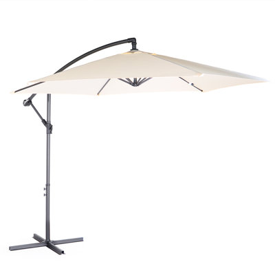 VonHaus Banana Parasol 3M Grey