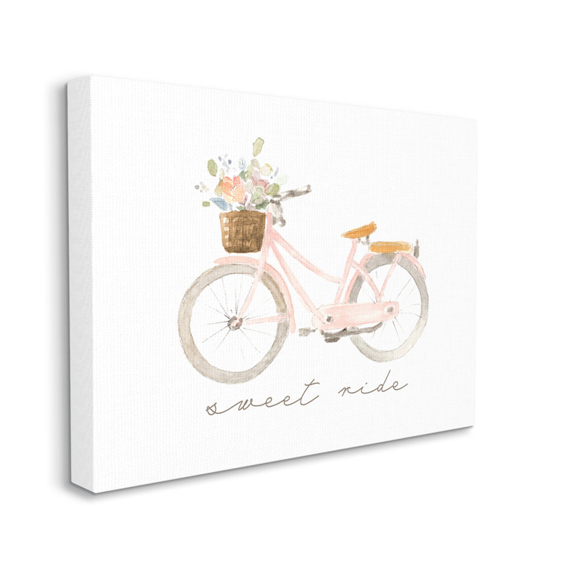 Panier «Sweet Ride» par Lanie Loreth, Toile tendue, H 36 po x l 48 po x P 1,5 po