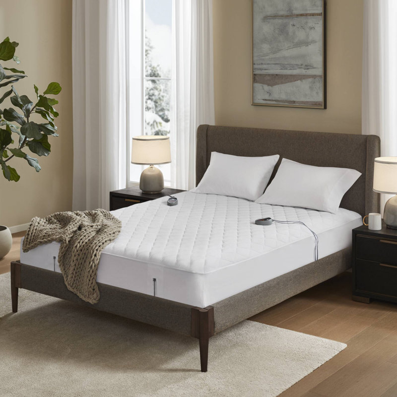 Protège-matelas chauffant en coton Beautyrest, Grand
