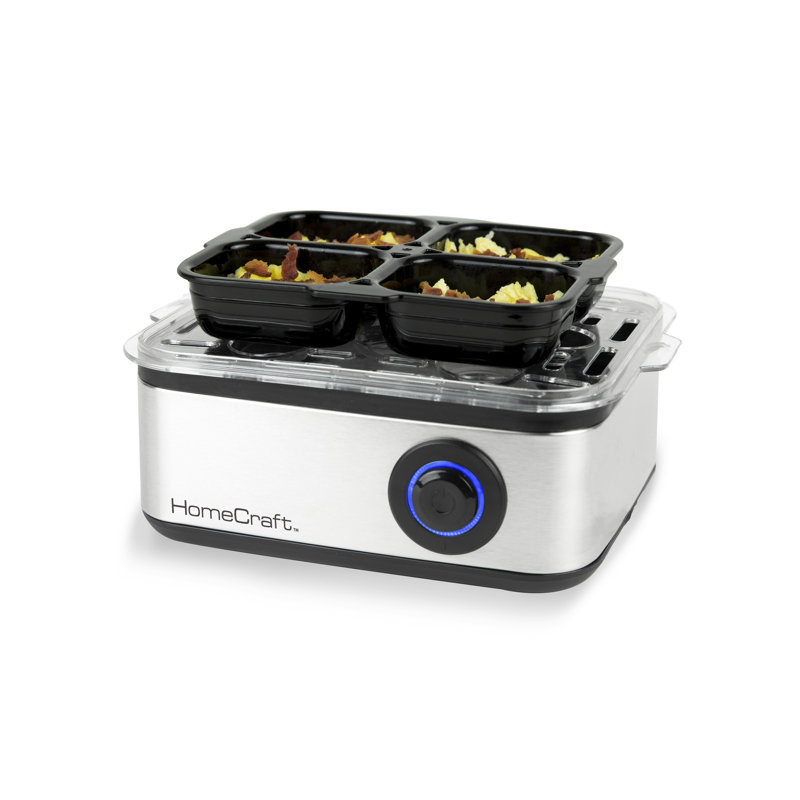 Stainless Steel 8-Egg Cooker with Buzzer