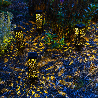 LumaBase Solar Powered Garden and Tabletop Lights - 4 Count