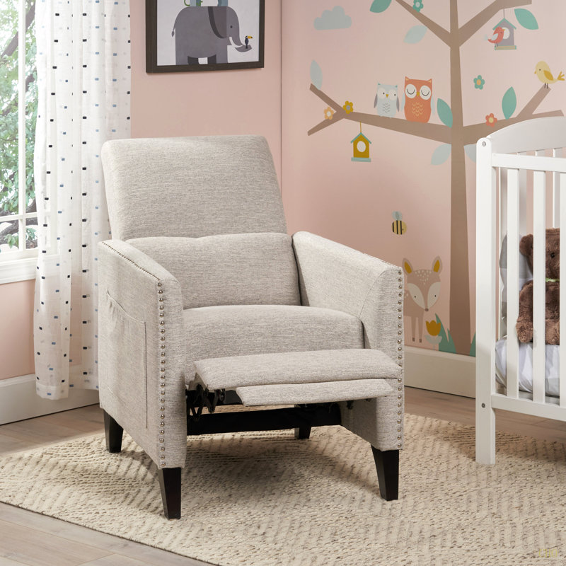 PUSH BACK RECLINER Perfect Comfort & Sleek Design For Any Living Room, Light Gray