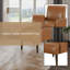 Brown Leather-Like Accent Chair