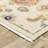 Oriental Machine Woven Beige/Grey Wool Blend Area Rug-12374781