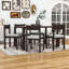 7Pcs Rectangular Dining Table Set with Chairs-1164238115