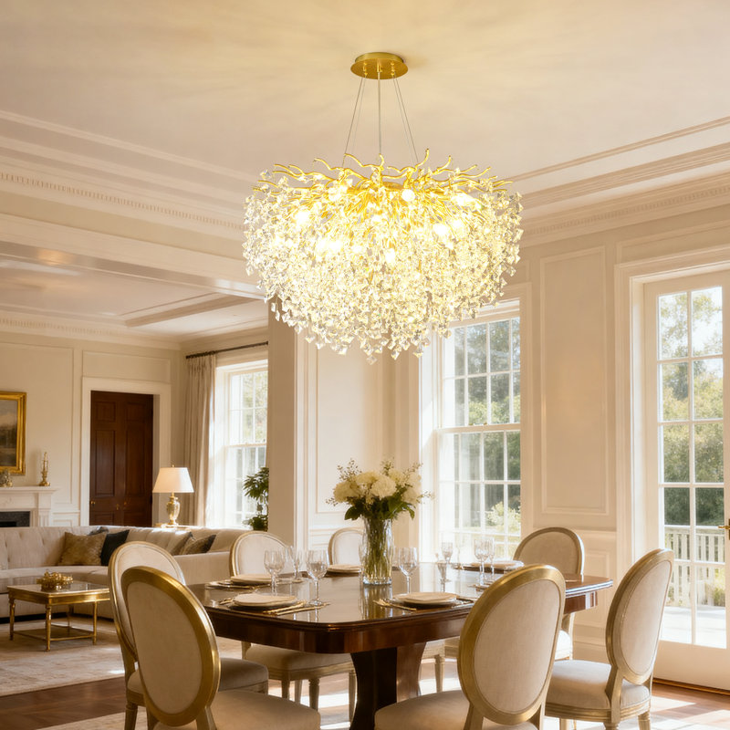 Lustre moderne 31 po , H 23,6 po x l 31 po x P 31 po, 11