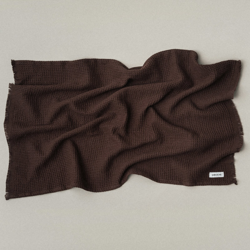 Serviettes gaufrées Everyday - Serviette de bain - Brun ombre, Brun