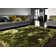 Plush Deep Pile Shaggy Green Rug