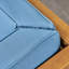 Ensemble de 2 fauteuils club de style Mid-Century Modern - Bois, noyer et transparence bleue (2 pièces) - Extérieur