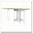Cole White and Macadamia Folding Dining Table