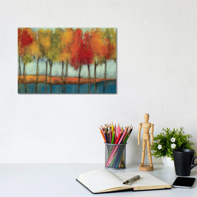 Lollipop Trees 1 Piece Wrapped Canvas Painting