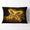 Fractal Yellow Butterfly Pattern - Floral Printed Throw Pillow