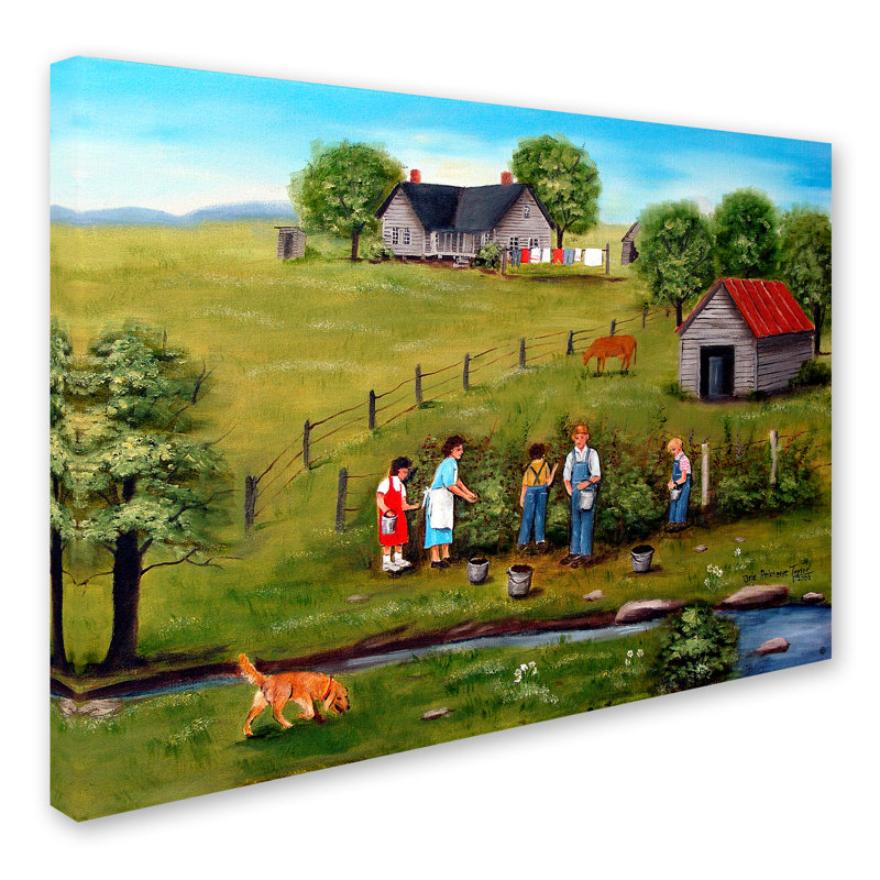 'Pickin' Print on Wrapped Canvas, 14" H x 19" W