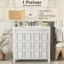 Rangement pour meuble-lavabo 36 po avec lavabo en céramique-2106037784
