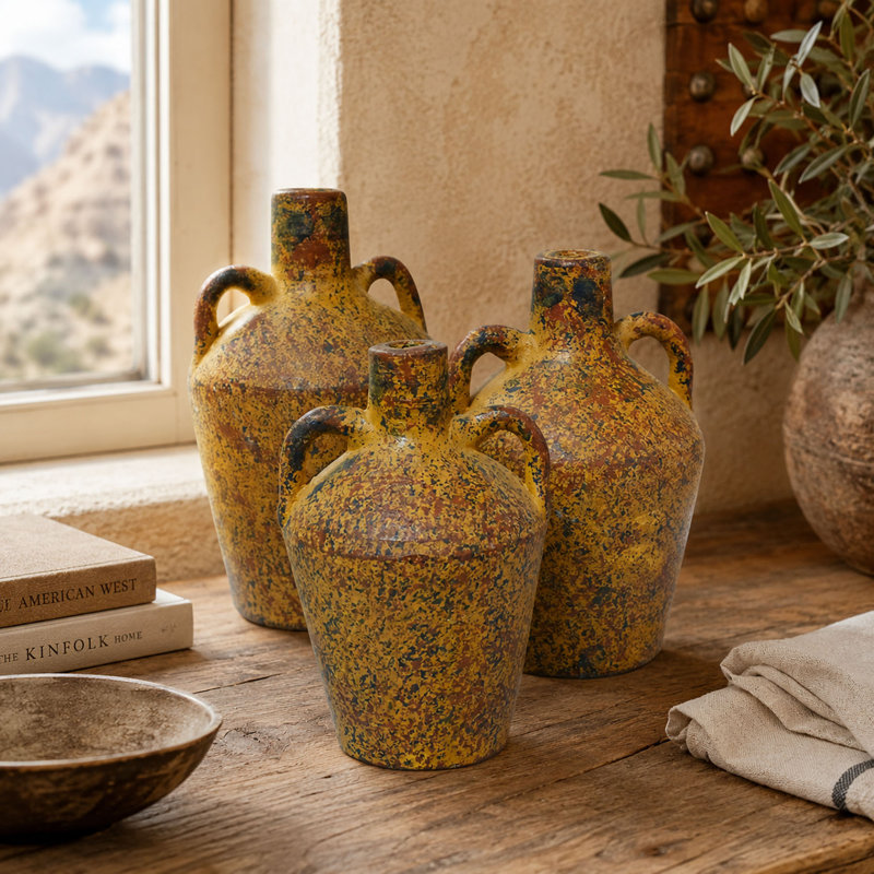 Ensemble de mini vases en argile Heritage