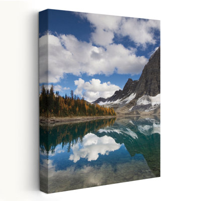 Floe Lake Reflection I - British Columbia Canada Canadian Rockies Clouds Art