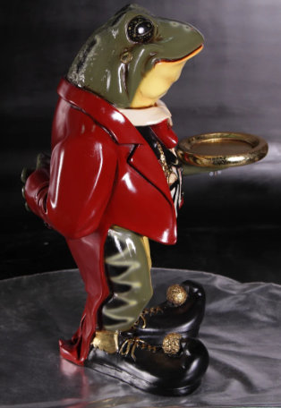 Small Frog Butler Statue