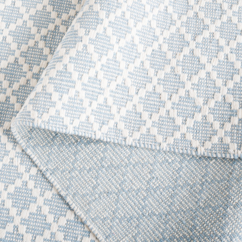 Tapis tissé à la main en laine / coton Blume, Rectangle 4 pi x 6 pi