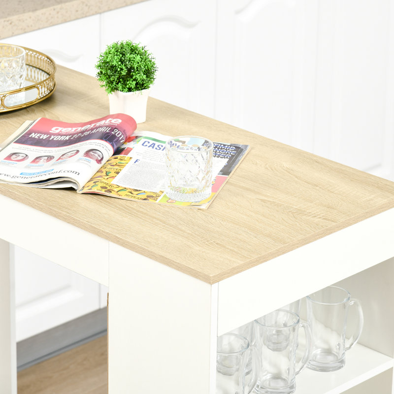 Rectangular Wood Outdoor Bar Table , cm W 50cm cm D, Natural