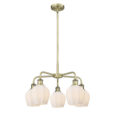 Lustre suspendu 5 lumières 24 po Krumholz