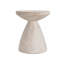 Table d'appoint d'extérieur / d'intérieur en béton léger, finition travertin