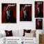 «Red Black Horse Vibrant Red Equine III», reproduction sur toile-1712606022-1712606075