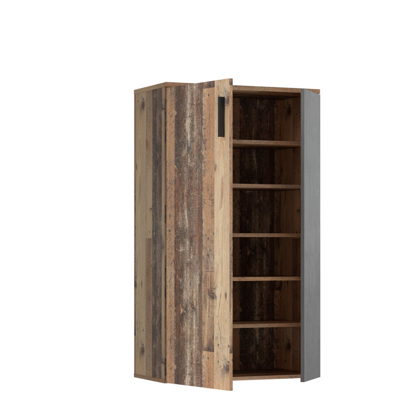 Shoe Cabinet for 20 Pairs of Shoes, Brown/Black
