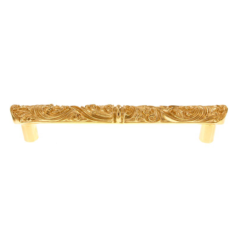 Liscio Appliance Pull, 2" H x 13.5" W x 1" D, Polished Gold