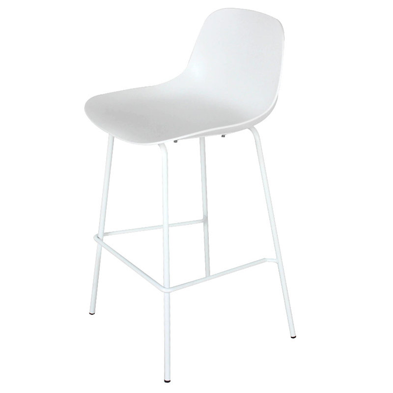 Counter Stool, White, 75cm