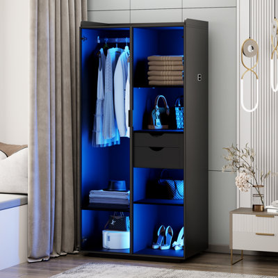 Modern 70" Bedroom Multifunctional Wardrobe