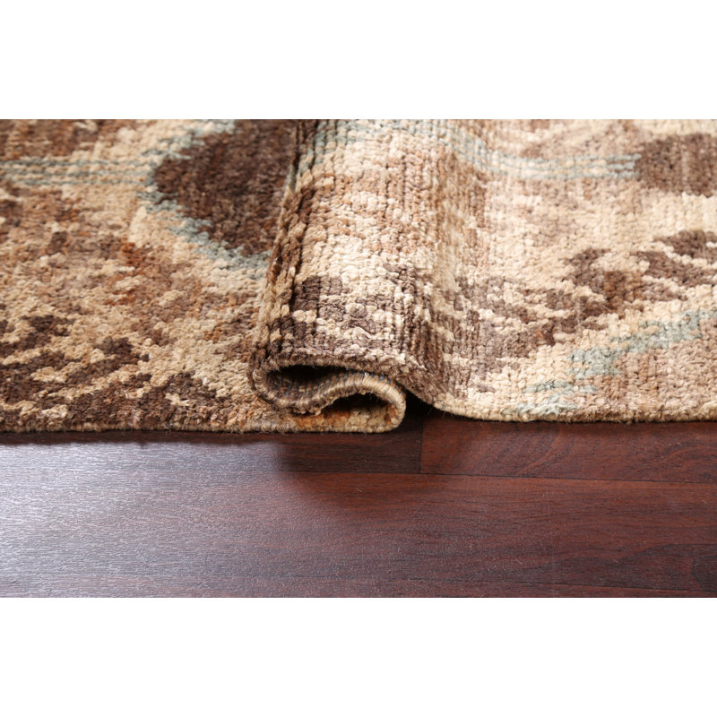 Tapis oriental abstrait marocain noué à la main 4 x 6