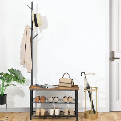 Coat Racks Shoe Stools Entryway Storage Racks ThreeTier Shoe Racks And Coat Racks With Metal Mesh Racks For Hallways Foyers Doorways Bedrooms Coat Racks Shoe Stools Entryway Storage Racks ThreeTier Shoe Racks And Coat Racks With Metal Mesh Racks For Hallways Foyers Doorways Bedrooms