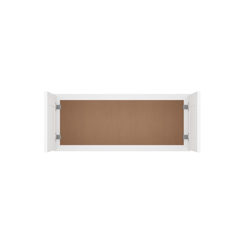 Armoire de cuisine murale à 2 portes Furinno Shaker, prête à assembler, P 12 po x l 36 po x H 15 po, blanc, 15"