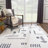 Julijana Abstract Machine Washable Cream Area Rug-884533110